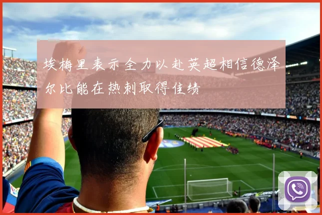 埃梅里表示全力以赴英超相信德泽尔比能在热刺取得佳绩